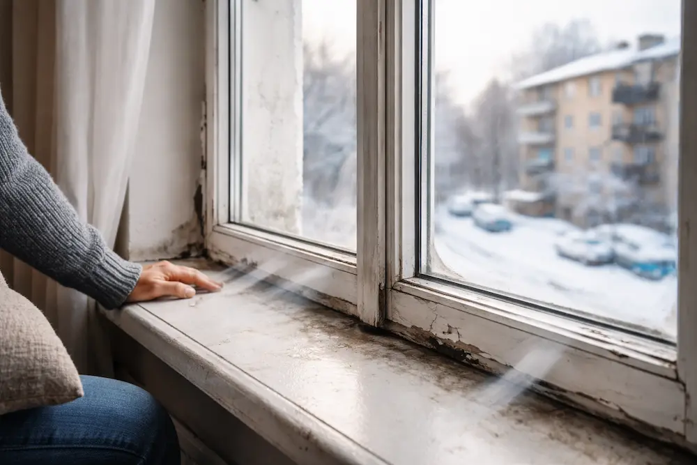 Ferestre vechi care nu mai izolează corect